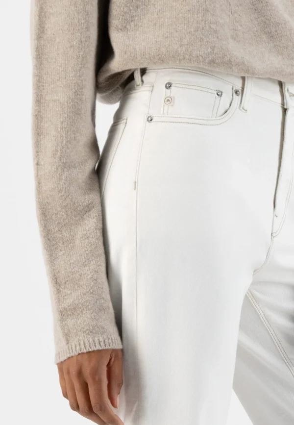 Mom Jeans Mams Tapered Off-white