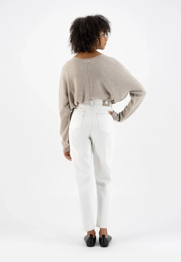 Mom Jeans Mams Tapered Off-white