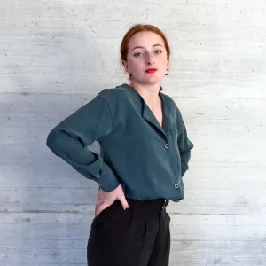 Nicky Grüne Bluse