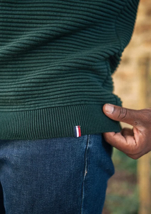 Pullover aus Bio-Baumwolle Marbre Grün