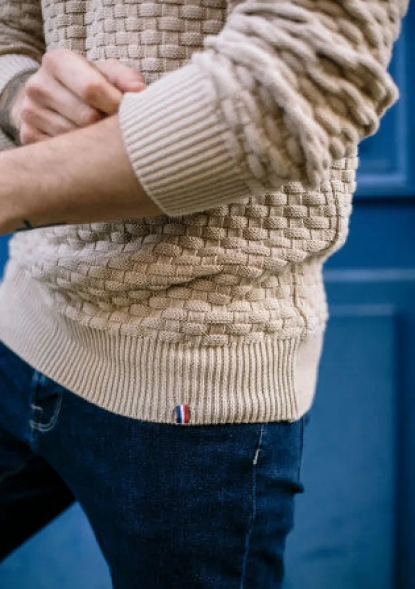 Pullover Damier Beige