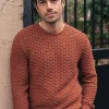 Pullover Damier Terracotta