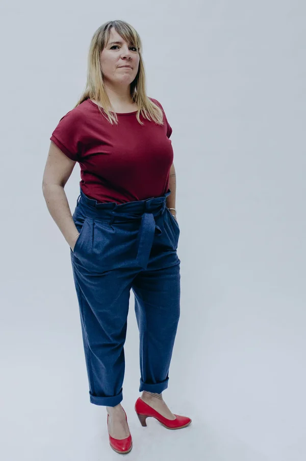 Recyceltes T-Shirt Mme Mésange Garnet