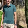 Regular Poloshirt Grün