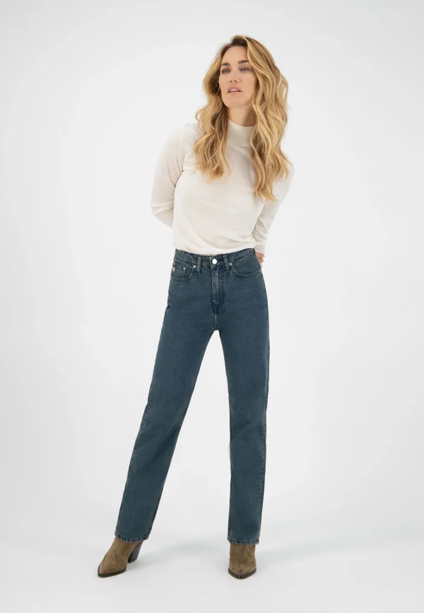 Reguläre, entspannte Jeans für Damen, Rosenwalblau