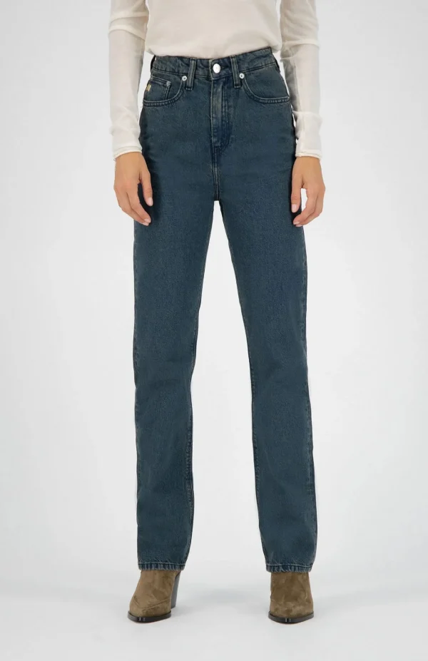 Reguläre, entspannte Jeans für Damen, Rosenwalblau