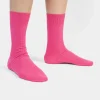 Ribbed Splash Pink Socken