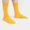 Ribbed Sunny Yellow Socken