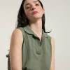 Ärmelloses Poloshirt Helen Grün