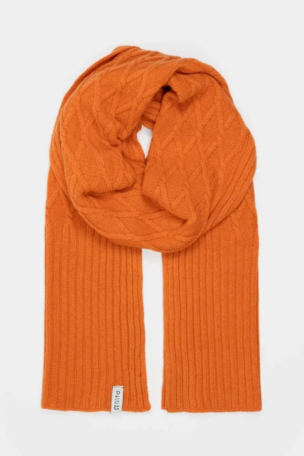 Schal aus recycelter Wolle Simone Orange