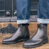 Schwarze Regen-Boots Montpluie Jacquard Kaki