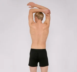 Schwarze Tencel-Boxershorts im Duo-Pack