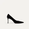 Schwarze vegane Pumps