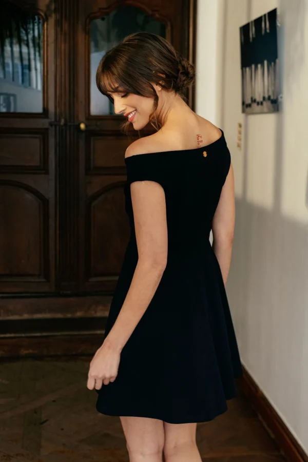 Schwarzes Skaterkleid Amy