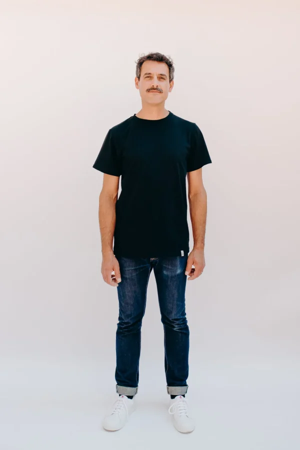 Schwarzes T-Shirt von Herren Pinson