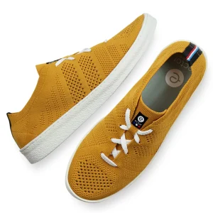 Senfgelbe Original-Sneaker aus recyceltem Material