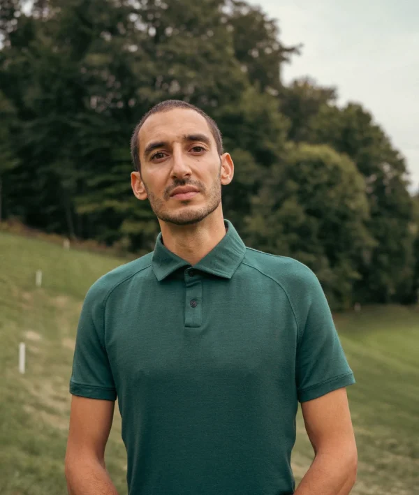 Slim Herren Poloshirt Grün