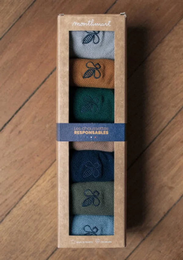 Socken Wochenbox aus Bio-Baumwolle