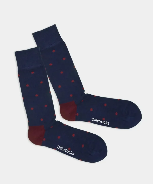 Sparse Red Dots Socken aus Bio-Baumwolle