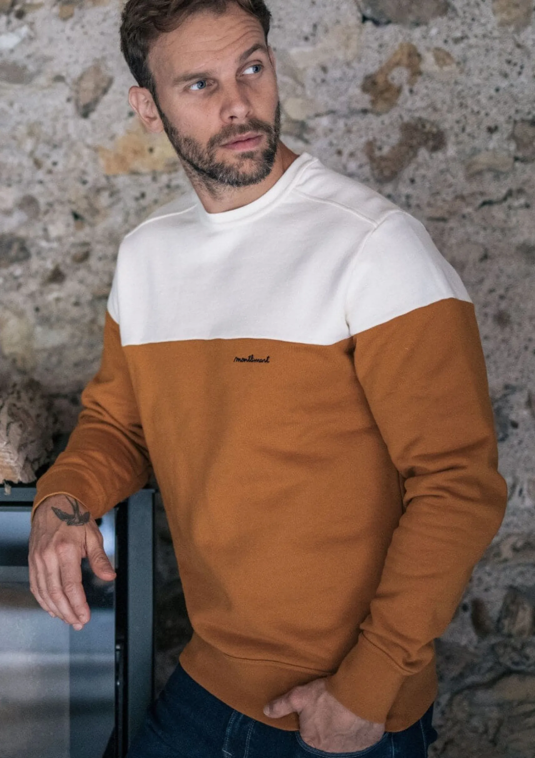 sweatshirt_aus_biobaumwol_0.webp Sweatshirt aus Bio-Baumwolle Climat Senf