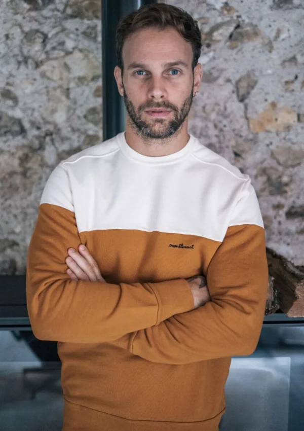 Sweatshirt aus Bio-Baumwolle Climat Senf
