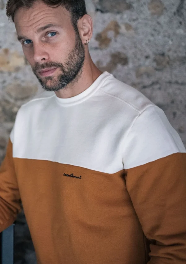 Sweatshirt aus Bio-Baumwolle Climat Senf
