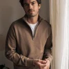 Sweatshirt mit Trucker-Kragen Union Braun