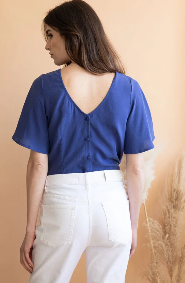 Tencel Bluse Lys blau