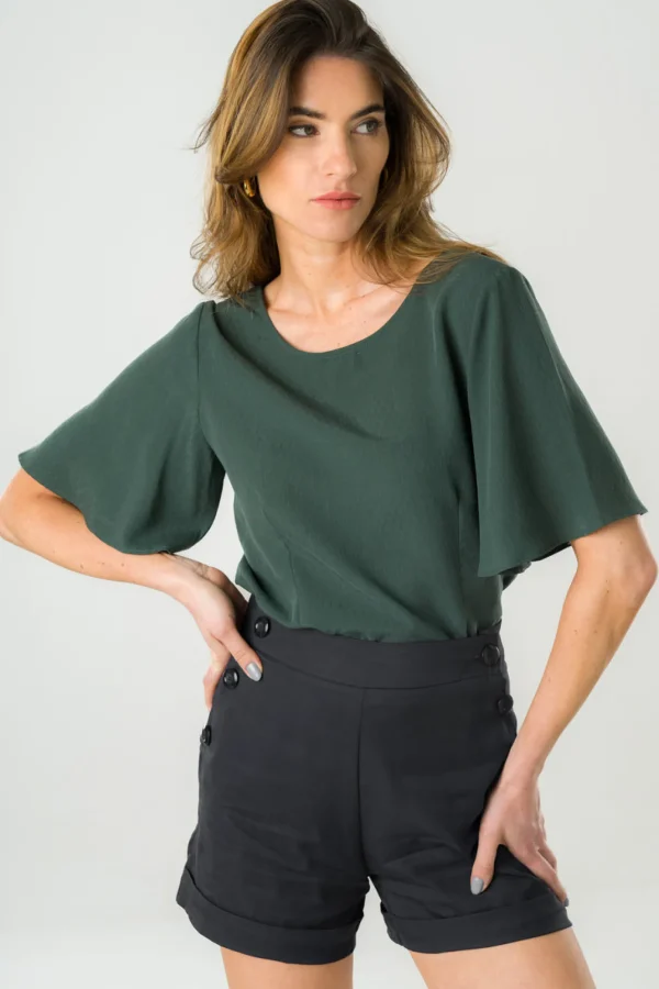 Tencel Bluse Lys waldgrün