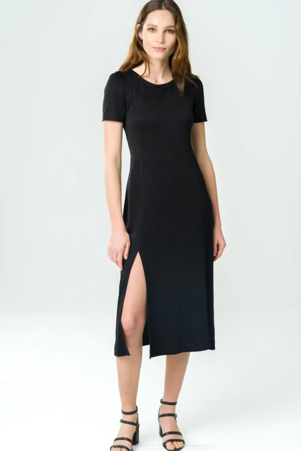 Tencel Midikleid Victoria Schwarz