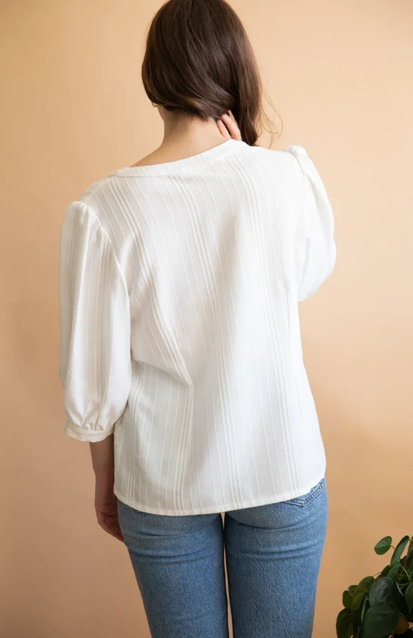 Tencel-Bluse Aster weiss