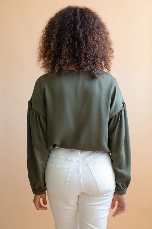 Tencel-Bluse Narcisse Khaki