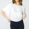 Top Violett weiss