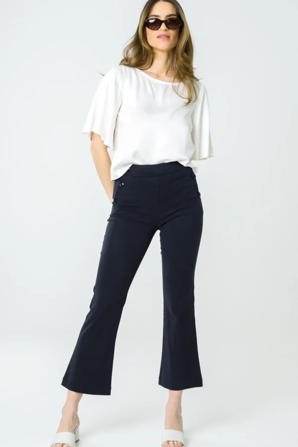 Top Violett weiss