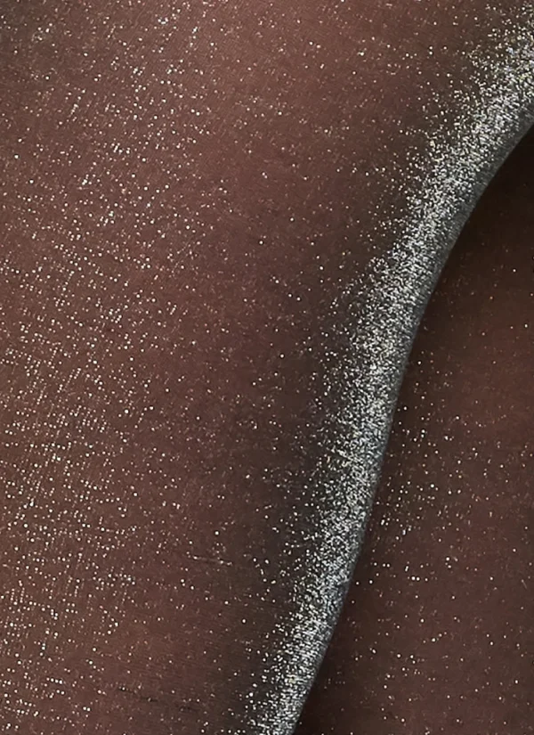 Tora silberne Glitzerstrumpfhose
