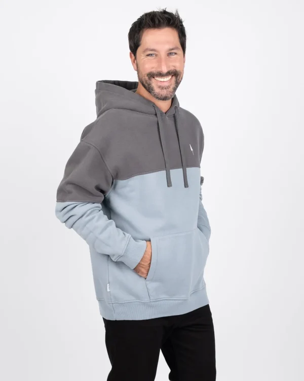 TreeHoodie Colorblock Anthracite-Blue