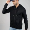 Treehoodie Zip Schwarz