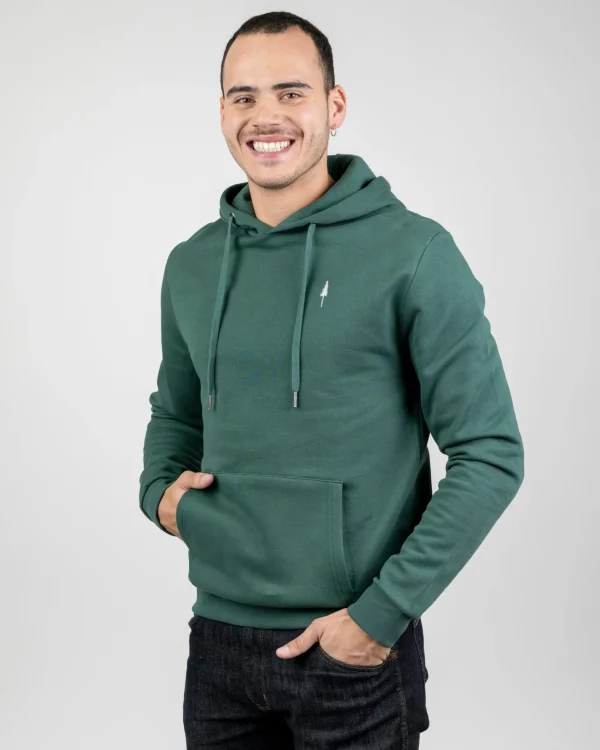 Unisex Hoodie aus Bio-Baumwolle TreeHoodie Pine Green