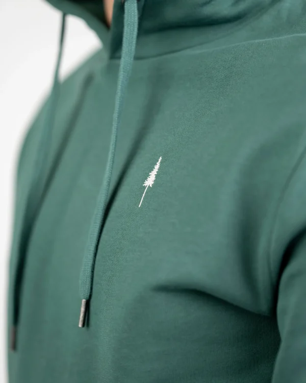 Unisex Hoodie aus Bio-Baumwolle TreeHoodie Pine Green
