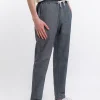 Unisex Schwarz karierte Freizeithose