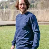 Unisex-Sweatshirt aus Bio-Baumwolle Le Chiller blau