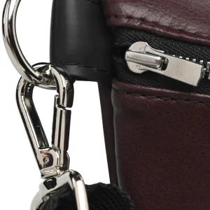 Upcycelt Gürteltasche Bordeaux