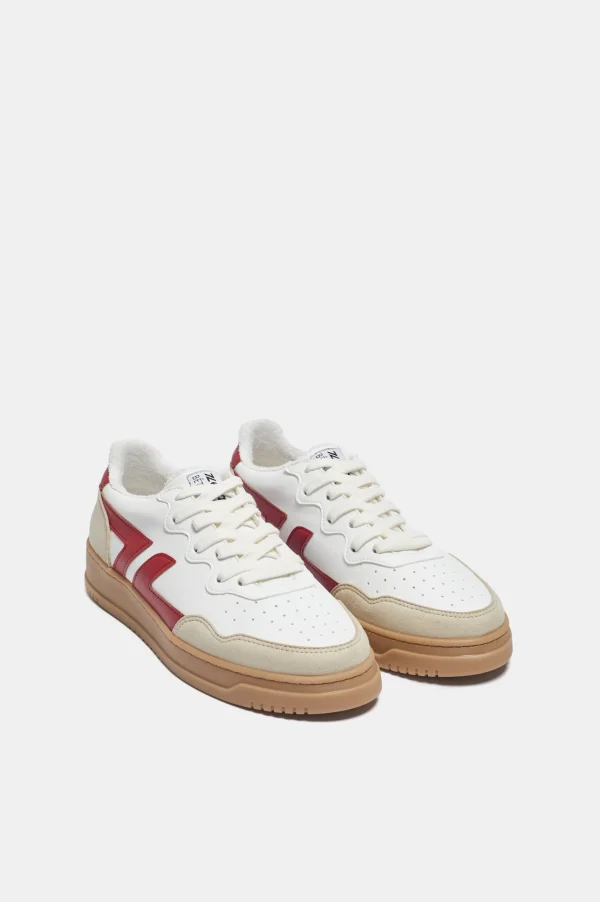 Vegane Maisleder-Sneaker Beta Bordeaux