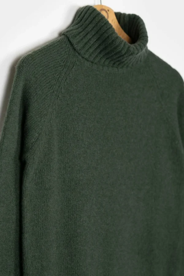Warm Kaschmir Rollkragen-Pullover Susanna Waldgrün