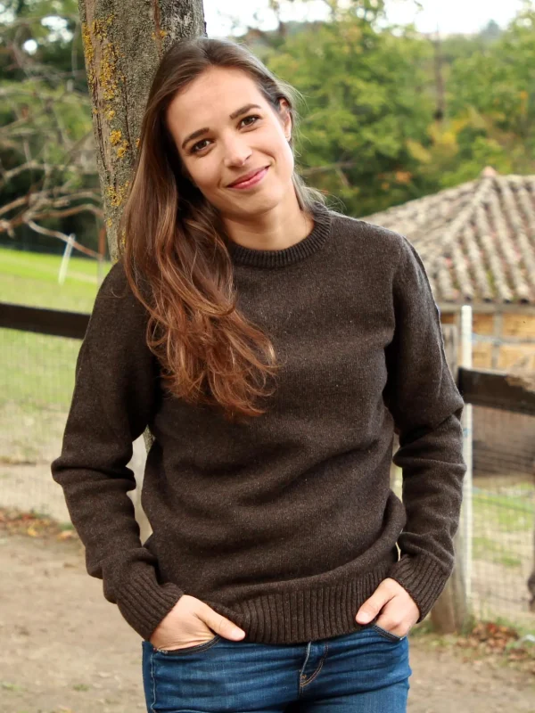 Warmer Merino Pullover Le Frileux Chocolat