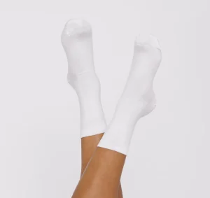 Weisse Bio-Baumwolle Socken - Duo-Pack