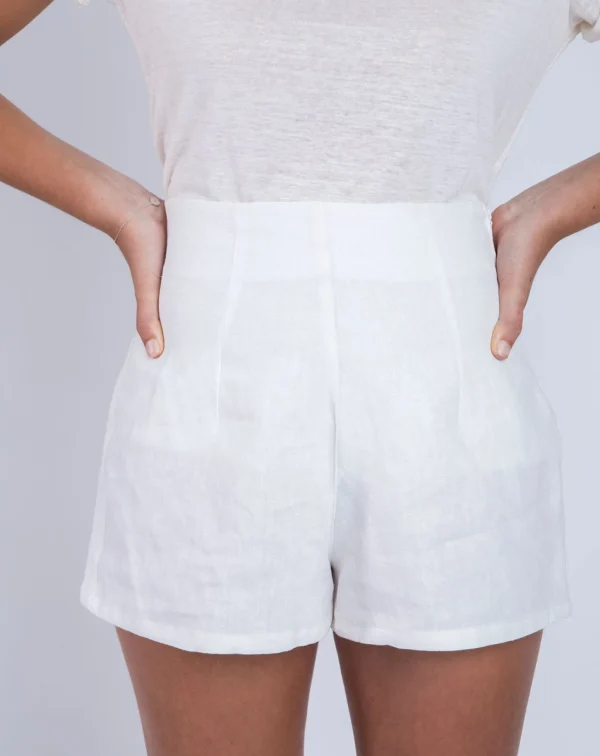 Weisse Leinenshorts Zef