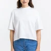 Weisses Cropped T-Shirt
