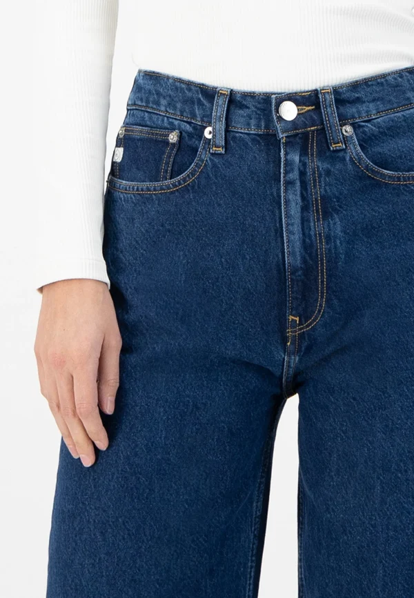 Wide Leg Damenjeans Wyde Sara Stone Indigo