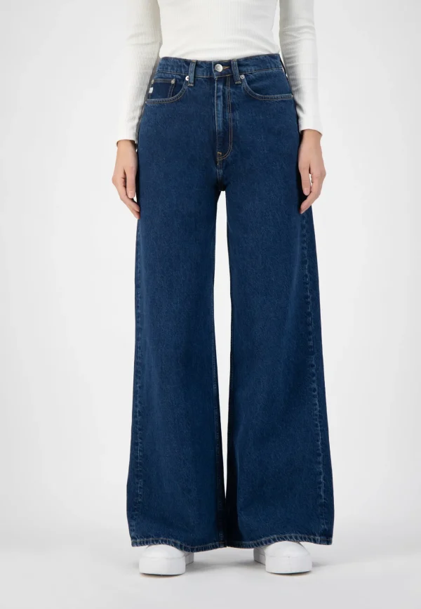 Wide Leg Damenjeans Wyde Sara Stone Indigo